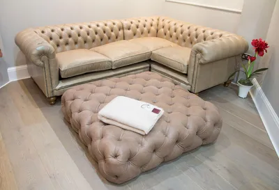 Produktbild von Ledersofa Ecksofa Sofa Couch Polster Chesterfield Eckgarnitur Garnitur Ecke Neu
