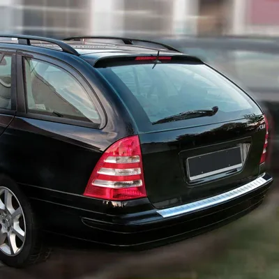 Zdjęcie produktu dla Matowa osłona zderzaka ze stali nierdzewnej dla MERCEDES C-KLASSE, S203 KOMBI | 2001-2007