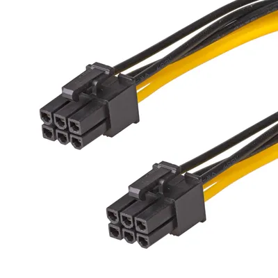 Obrázok produktu pre Akyga AK-CA-49, 0,4 m, PCI-E (6-pin), PCI-E (6-pin), Čierna, 128 mm, 185 mm