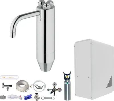 Produktbild von Sprudelwasser Tafelwasseranlage BieTal® BT-10U & Schanksäule Puls 245 & 2kg CO2