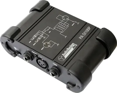 Produktbild von M-Audio PA DI 100P professionelle passive 1-Kanal DI-Box schwarz 159x104x51 mm