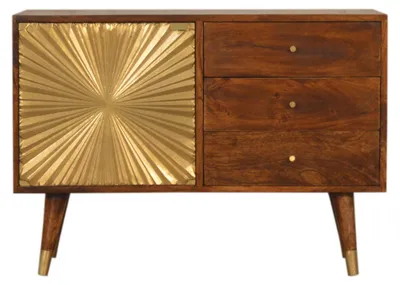 Produktbild von Artisan Furniture Massivholz-Sideboard, Manila Gold