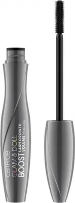 Produktbild von CATRICE Glam & Doll Boost Lash Growth Volume, Schwarz, Ultra Black, Volumengebend, 8 ml, Frauen, AQUA (WATER), SYNTHETIC BEESWAX, GLYCERIN, STEARIC ACID, JOJOBA ESTERS, COPERNICIA CERIFERA...