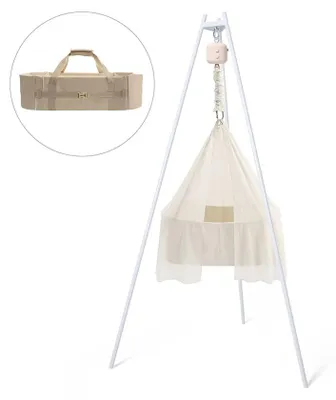 Produktbild von Membantu Cradle Set 1 - Nature (Cradle, Carrycot, Bouncer 2.0 beige, Tripod, Cradle Canopy nature)