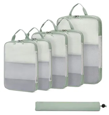 Produktbild von Omgoods – 6-teiliges Set von Kompressionspackbeuteln für Reisen, ultraleichte Organizer