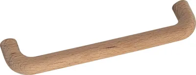 Zdjęcie produktu dla Wszystko w jednym uchwycie Drewniany uchwyt Piritu LA 128 mm - Szerokość uchwytu 140 mm - Drewno uchwytu meblowego, buk nieobrobiony