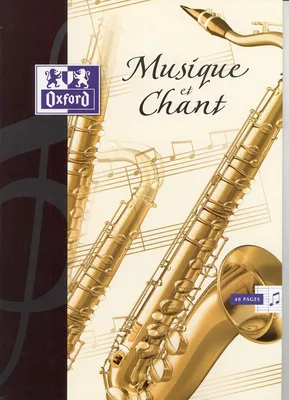 Image de Oxford 100101475 Cahier de musique piq–re 240 x 320 mm 48 pages