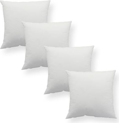4er Pack Füllkissen 45x45 cm Microfaser Kissenfüllung Kopfkissen Dekokissen 340g