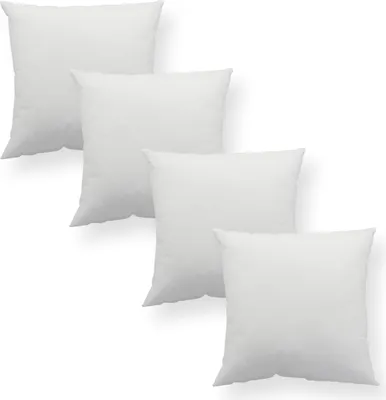 Produktbild von Kopfkissen 4er Pack Füllkissen 30 x 30 cm Polyester Kissen Sofakissen Innenkissen Couchkissen Dekokissen Inlett