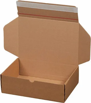 Produktbild von 20x Versandkarton 305x210x91mm MODULBOX 4 mit Selbstklebeverschluss & Aufreißfaden braun