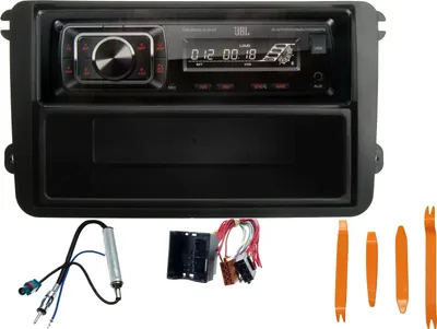 Produktbild von JBL Bluetooth USB Aux In SD Karten Radio passend für VW Golf 5 6 03-12 + Hebel