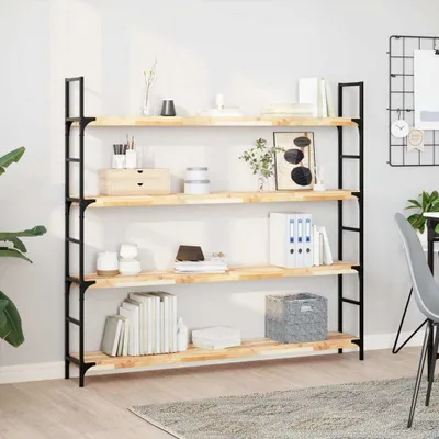 Immagine prodotto di Maison Exclusive - Scaffali sospesi, set da 3 pezzi, 140x20x4 cm, legno massello di acacia non trattato