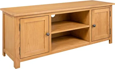 Image de Meuble TV 110x35x44 cm Bois de chêne massif