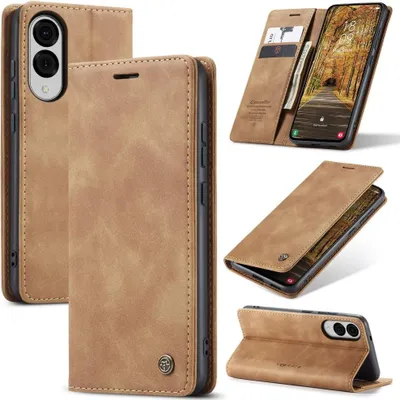 Produktbild von Samsung Galaxy S25 Edge Hülle - CaseMe 013 Klapphülle - Braun
