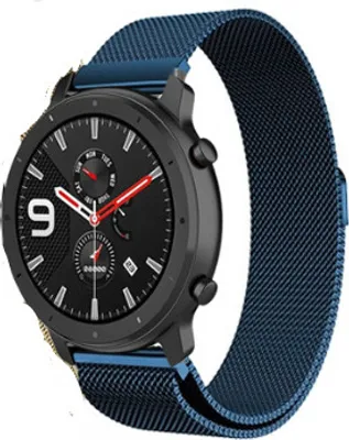 Produktbild von Strap-it Xiaomi Amazfit GTR Milanese Armband (Blau)