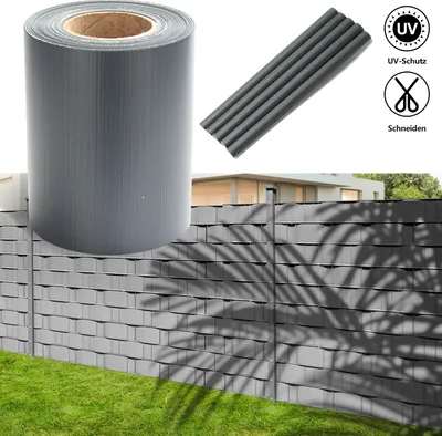 Produktbild von SWANEW 50m fólie na ochranu soukromí Zahradní fólie Joy PVC Fólie na plot Pásek na ochranu soukromí, černý