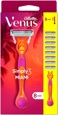 Obrázek produktu pro Dmsk holic strojky Gillette Venus Simply 3 Miami + 8 bit