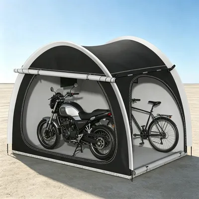 Image de Abri de jardin pour 4 vélos, avec double porte