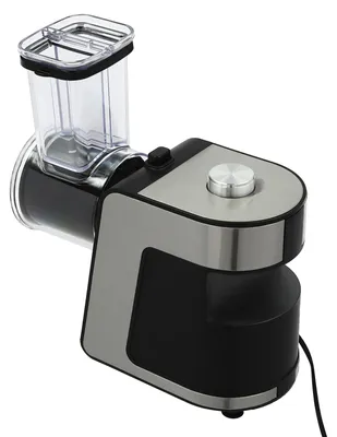 Obrázok produktu pre Krájač zeleniny – Elektrický drvič SK-1180 – 1000 W – 10 vymeniteľných nožov – nerezová oceľ – 220–240 V, zástrčka pre EU – čierna