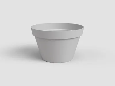 Obrázek produktu pro Artevasi Květináč CAPRI, 30 cm, plast, světle šedá