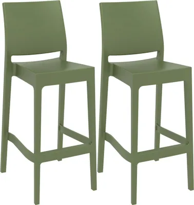 Produktbild von 2er Set Barhocker - Barhocker - wetterfeste und stapelbare Ausführung