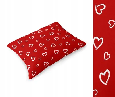 Obrázok produktu pre Obliečka na vankúš 70x80cm 100% bavlna Biele Srdcia