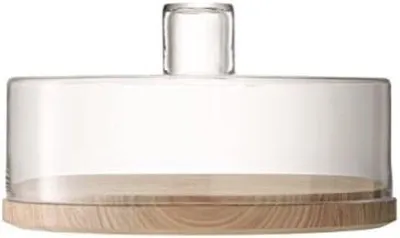 Produktbild von Famanu Käseglocke - Käseplatte mit Glocke - Transparent - 32 cm