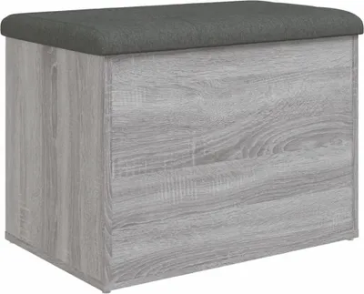 Obrázek produktu pro Lavice s úložným prostorem Grey Sonoma 62x42x45 cm Materiál na bázi dřeva