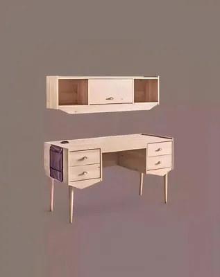 Productafbeelding van Bureau, schrijf bureau, tafel, 134x60x77, bureaus, tafels, meubels, hout, computer