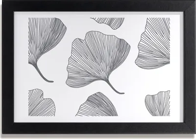 Produktbild von Bild 30x20 MDF-Rahmen, Wandkunst Ginkgo