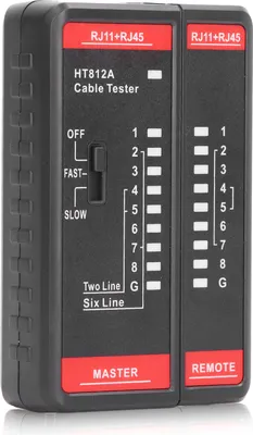 Obrázok produktu pre Tester sieťových káblov, Tester káblov, Tester telefónnych káblov, Tester telefónnych káblov, Nástroj na testovanie sieťových káblov, Tester sieťových káblov