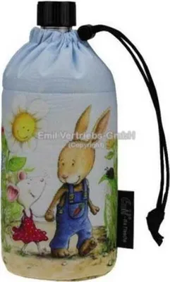 Produktbild von Emil die Flasche Glasflasche 0,3 Liter Friends ovale Form
