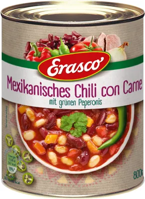 Produktbild von Erasco Mexikanisches Chili con Carne mit grüner Peperoni 800g