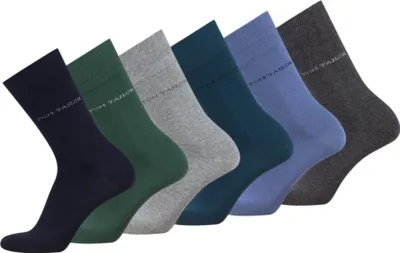 Produktbild von TOM TAILOR Socken - bequeme Herrensocken - mehrfarbige atmungsaktive Baumwollsocken für den Alltag und Freizeit - im praktischen 12er Pack - Größe 39-42 und 43-46, Farben:multi coloured, SockSizes:39-42