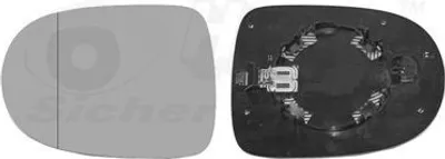 Produktbild von VAN WEZEL Spiegelglas Außenspiegel Links für RENAULT TWINGO II (CN0) Asphärisch Beheizbar 4372837