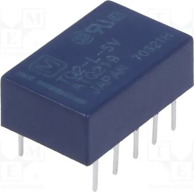 Produktbild von 1x Relais: elektromagnetisch  USpule : 5VDC 0,5A/125VAC  357Ω TQ2-L-5V Elektromagn