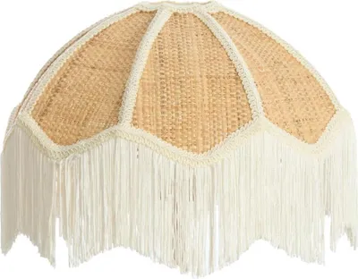 Produktbild von Light & Living - lampenschirm - Malacia - beige - raffia textil - Ø 35cm - E27 - 3906882