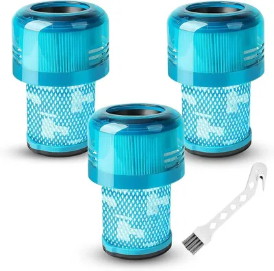 Produktbild von PromoHome® 3 Ersatzfilter Kompatibel mit Dyson V12 Detect Slim, HEPA-Filterset mit Reinigungsbürste, für V12 Detect Slim Absolute, Total