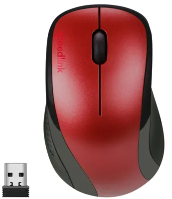 Obrázok produktu pre SPEEDLINK Kappa, Pravoruké, Optický, RF Wireless, 1600 DPI, Čierna, Červená