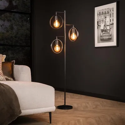 Produktbild von Hoyz - Stehlampenring 3 Lampen - Anthrazit