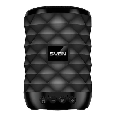 Obrázok produktu pre Sven SVEN PS-55, black, power output 5W (RMS), TWS, Bluetooth, FM, USB, microSD,lithium battery, SV-02114