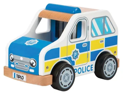 Obrázok produktu pre Drevené policajné auto pre deti