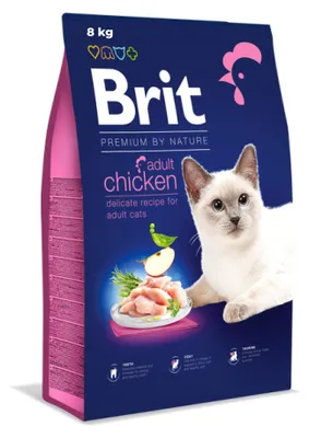 Zdjęcie produktu dla Granulat pre mačky Brit Premium by Nature Cat Adult Chicken 8 kg