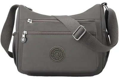 Imagen del producto de Omgoods - Bolso de hombro de nylon para mujer con muchos compartimentos