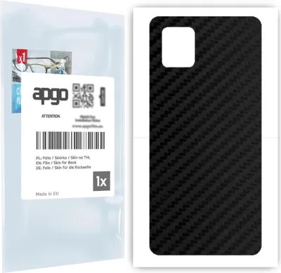 Produktbild von apgo Rückseite Schutzfolie für Samsung Galaxy Note 10 Lite -  Hinten Schutzfolie Carbon, Rückseite Folie schützt vor Kratzern und Fingerabdrücken