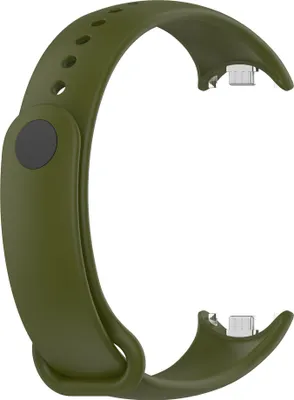 Produktbild von Silikon Armband Für Xiaomi Smart Band 8 Ersatz Strap Sport Tracker Uhrenarmband Armeegrün