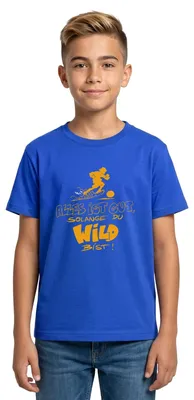 Produktbild von Spreadshirt Die Wilden Kerle Spruch Motto Teenager T-Shirt, 134/146 (9-11 Jahre), Royalblau
