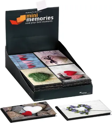 Zdjęcie produktu dla Walther album wsuwany mini album Hearts 40 zdjęć 13x18 cm miękka okładka różne