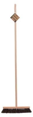 Imagen del producto de Escoba interior de madera, 40 cm, con cerdas naturales, para uso en interiores