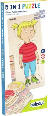 Produktbild von Lagen-Puzzle "Dein Körper" Mädchen / 29 Teile